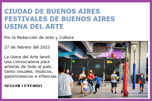 USINA DEL ARTE CONCURSOS
